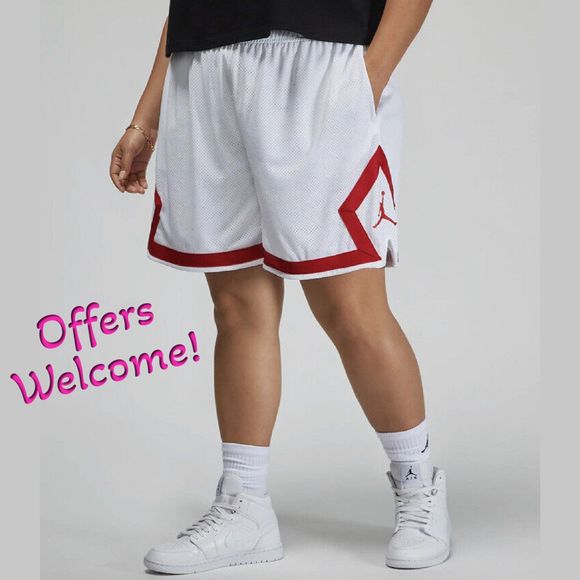 Jordan Pants - Nike Women’s Jordan (Her)itage Diamond Basketball Shorts 2X Jumpman NWT NEW